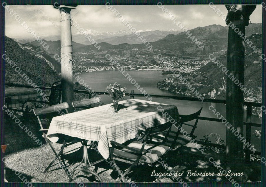 Como Lanzo d'Intelvi Lago di Lugano PIEGA COLLA Foto FG cartolina KB3743 – fronte