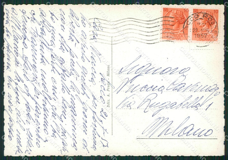 Lecco Città Lago di FG cartolina KB3744 – retro
