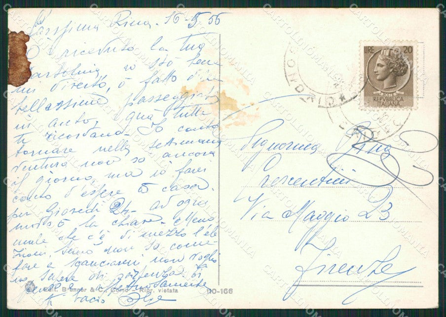Como Tremezzo Lago di Como Villa Carlotta FG cartolina KB3757 – retro