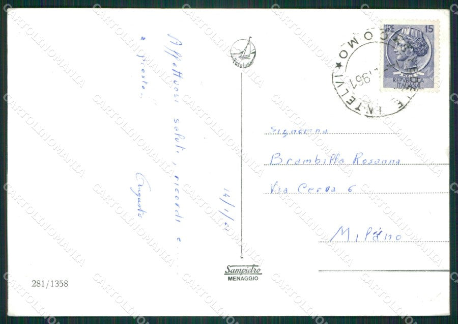 Como San Fedele d'Intelvi PIEGHINA Foto FG cartolina KB3760 – retro