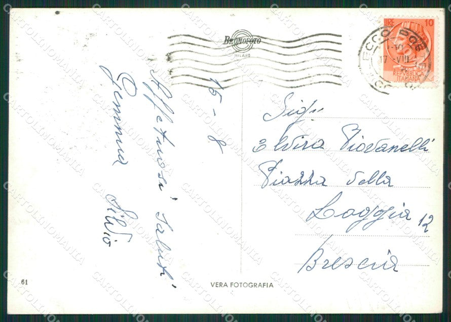 Lecco Resegone Foto FG cartolina KB3765 – retro