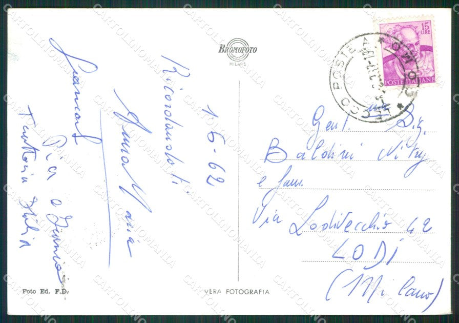 Lecco Grigna Meridionale Gruppo del Fungo Foto FG cartolina KB3769 – retro