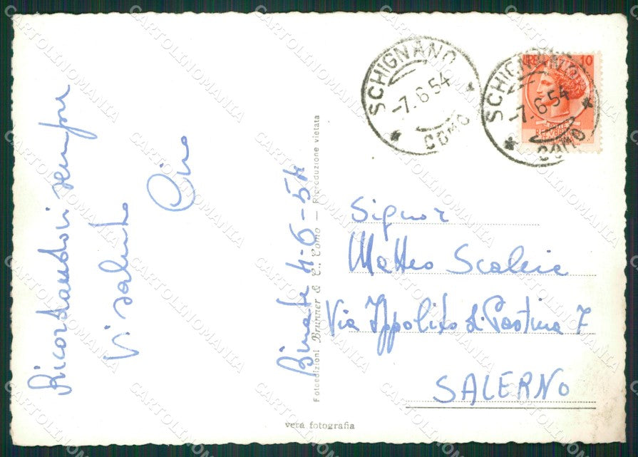 Como Schignano ABRASA Foto FG cartolina KB3776 – retro