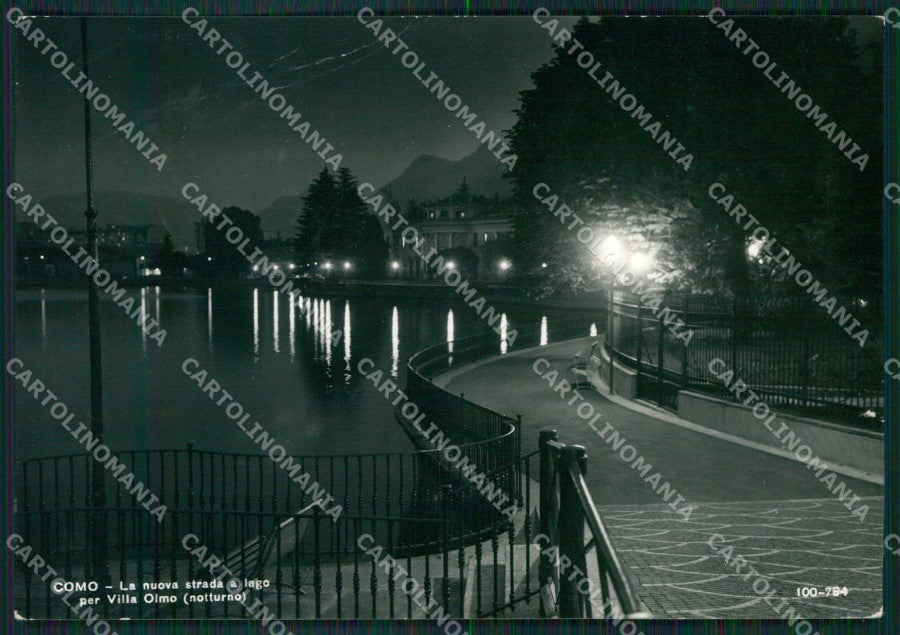 Como Città Villa Olmo PIEGHE FORI Foto FG cartolina KB3791 – fronte