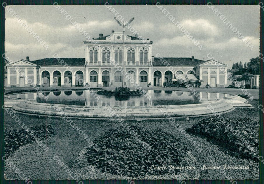 Alessandria Casale Monferrato Stazione PIEGHE Foto FG cartolina KB3804 – fronte