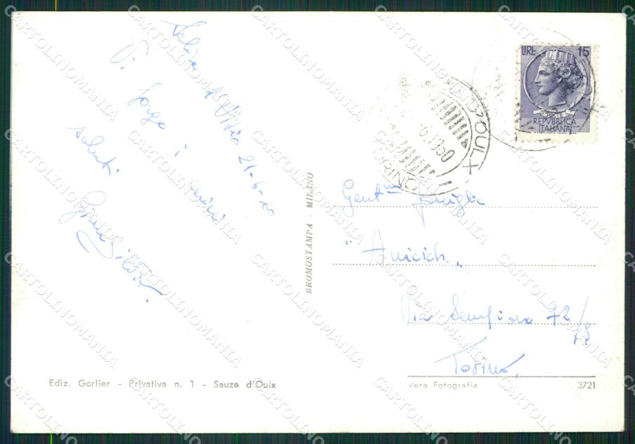 Torino Sauze d'Oulx Foto FG cartolina KB3805 – retro