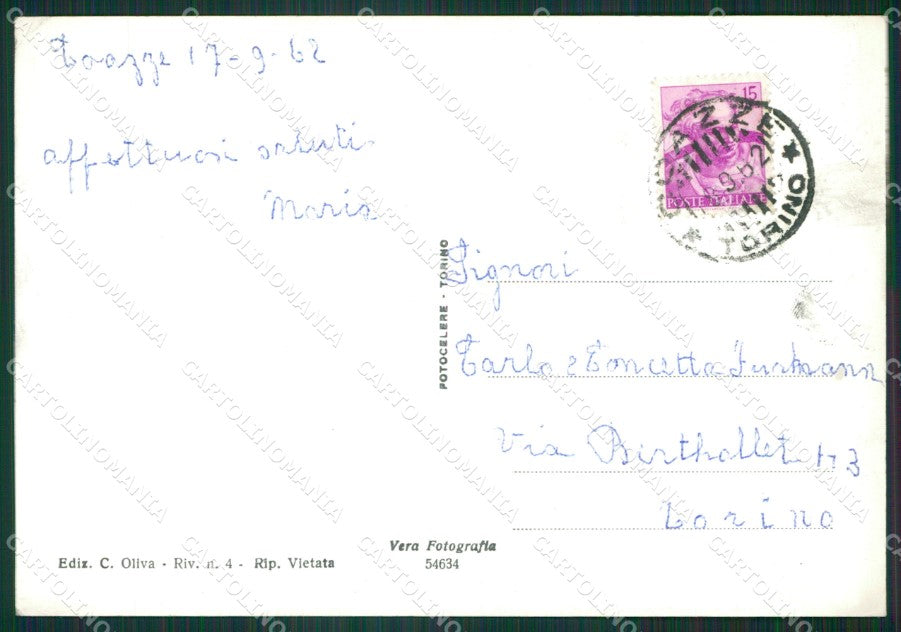 Torino Coazze Foto FG cartolina KB3810 – retro