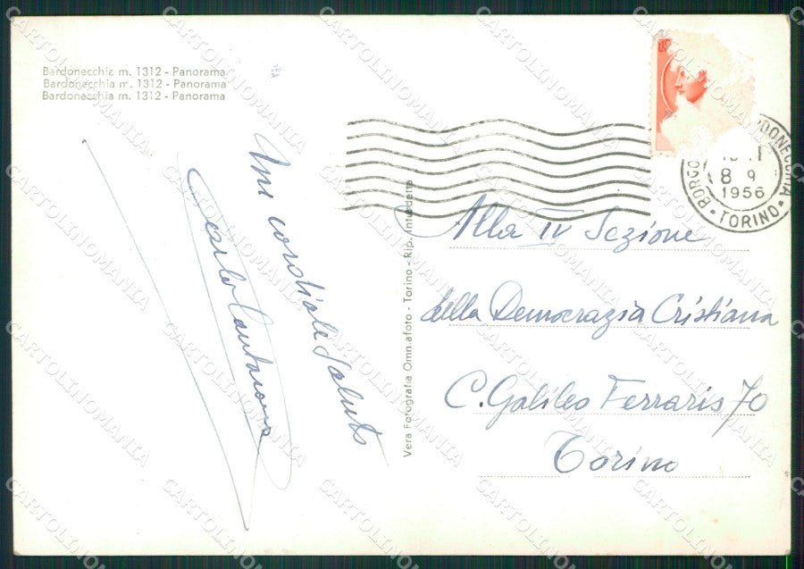 Torino Bardonecchia Foto FG cartolina KB3811 – retro