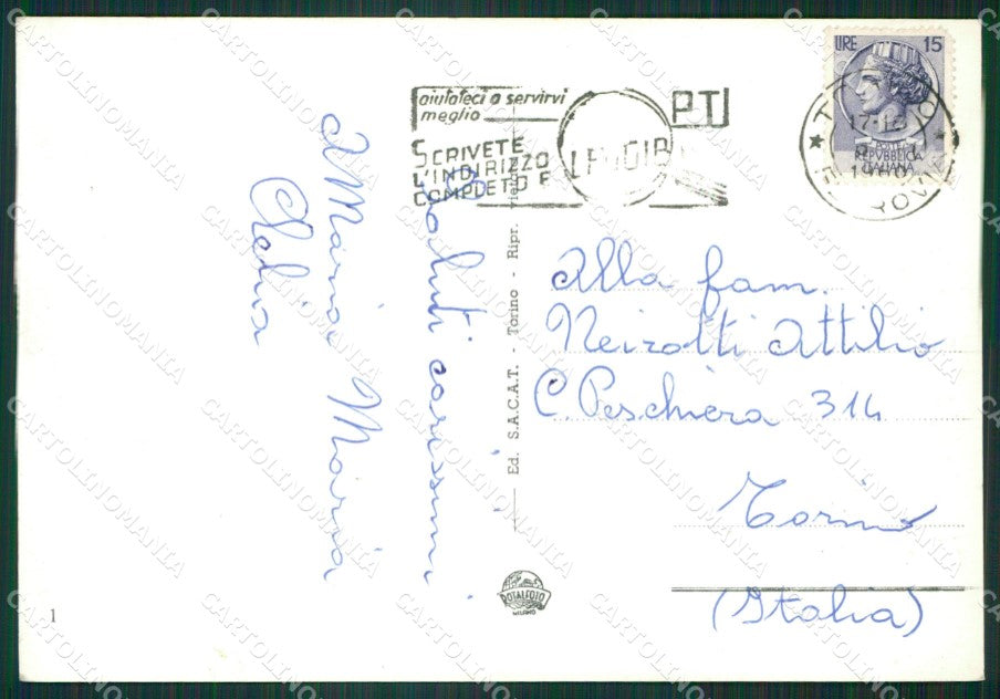 Torino Pessinetto Santuario di Sant'Ignazio Foto FG cartolina KB3818 – retro