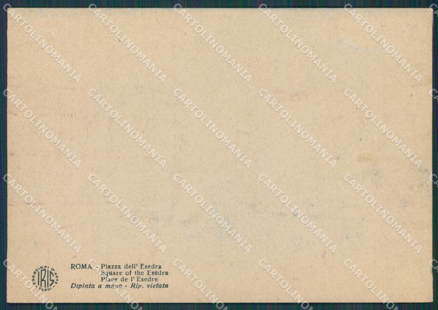 Roma Città Dipinta a Mano FG cartolina KB3824 – retro