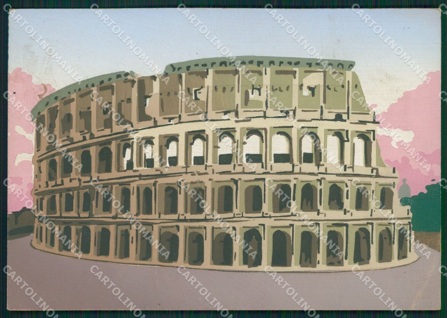 Roma Città Dipinta a Mano FG cartolina KB3825 – fronte