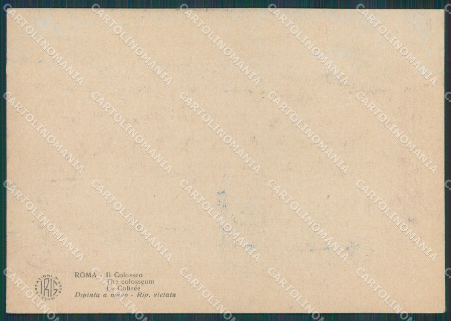 Roma Città Dipinta a Mano FG cartolina KB3825 – retro