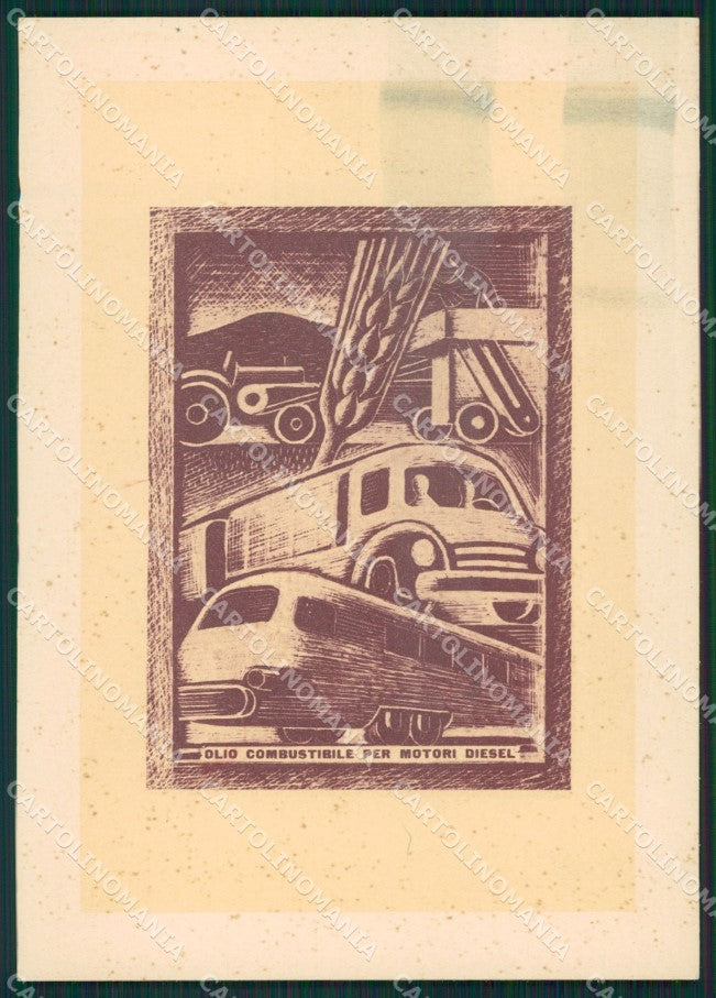 Torino Città Salone Automobile 1951 Pubblicitaria Shell FG cartolina KB3827 – fronte