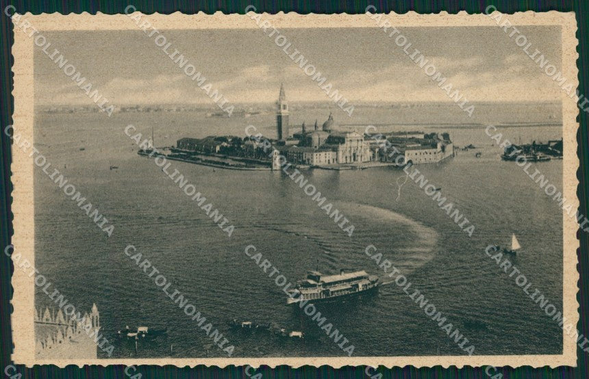 Venezia Isola San Giorgio Battello cartolina KB3849 – fronte