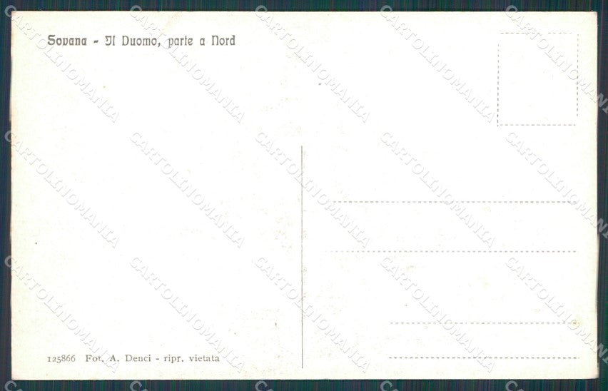 Grosseto Sorano Sovana cartolina KB3851 – retro