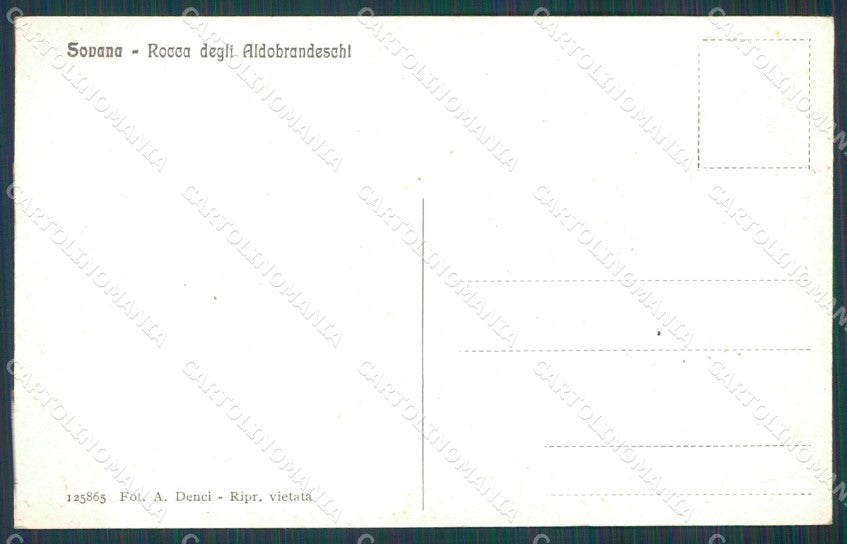 Grosseto Sorano Sovana cartolina KB3855 – retro