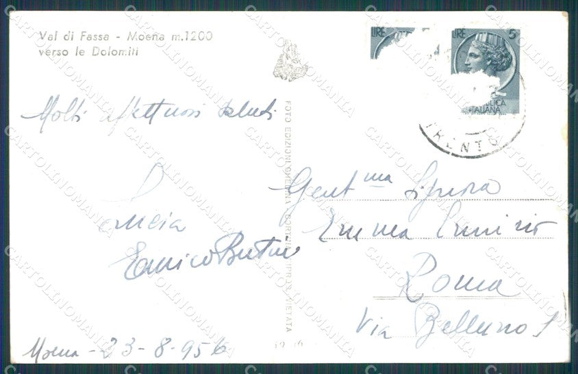 Trento Moena STRAPPO PIEGHINA Foto cartolina KB3857 – retro