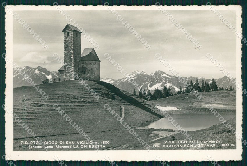 Bolzano Giogo di San Vigilio PIEGHINA Foto cartolina KB3865 – fronte