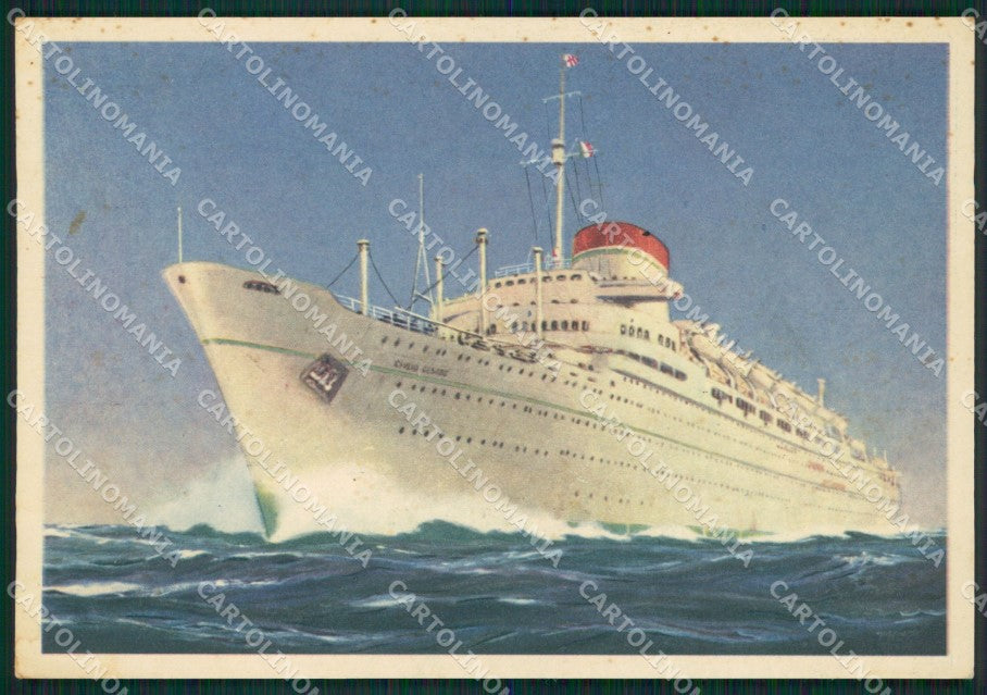 Genova Italia Navigazione Giulio Cesare FG cartolina KB3889 – fronte