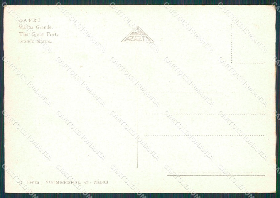 Napoli Capri FG cartolina KB3892 – retro