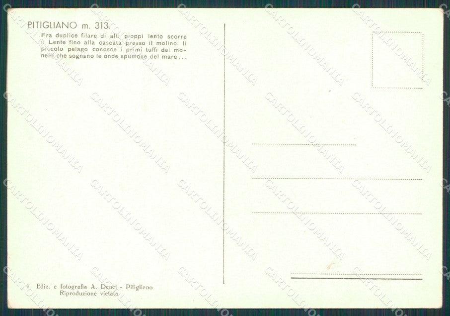 Grosseto Pitigliano PIEGHINA FG cartolina KB3894 – retro