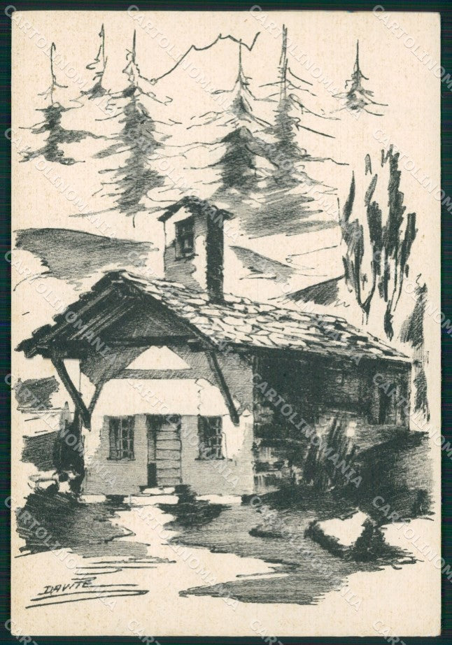 Aosta Champorcher Davite FG cartolina KB3898 – fronte