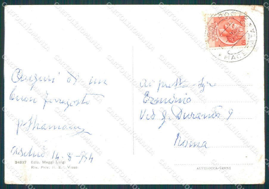 Macerata Visso PIEGHINE FG cartolina KB3910 – retro