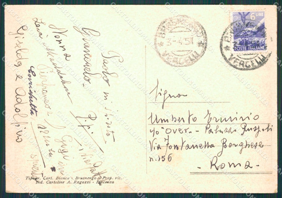 Biella Brusnengo FG cartolina KB3912 – retro