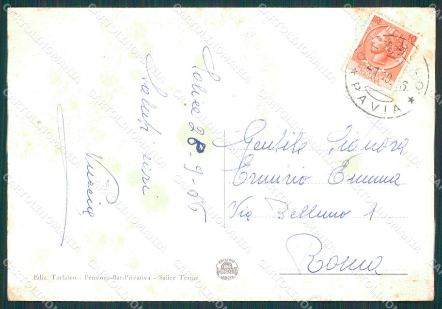 Pavia Godiasco Salice Terme PIEGHINA FG cartolina KB3913 – retro
