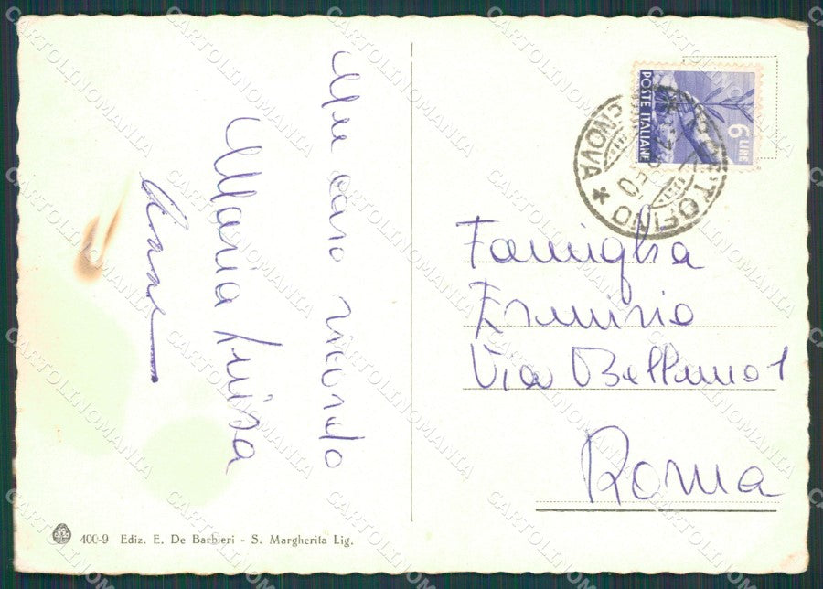 Genova Portofino PIEGHINE FG cartolina KB3918 – retro