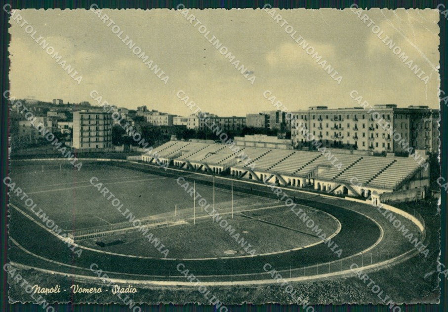 Napoli Città Stadio PIEGHE FG cartolina KB3928 – fronte