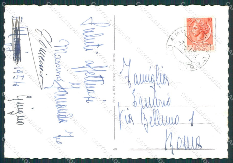 Livorno Montenero Santuario di FG cartolina KB3929 – retro