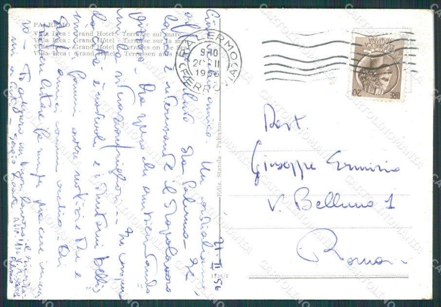 Palermo Città FG cartolina KB3933 – retro