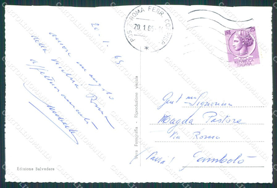 Roma Città PIEGHINA Foto FG cartolina KB3952 – retro