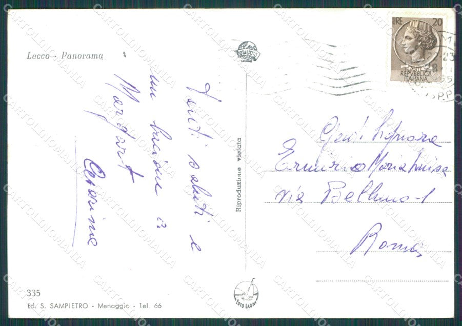 Lecco Città Foto FG cartolina KB3958 – retro