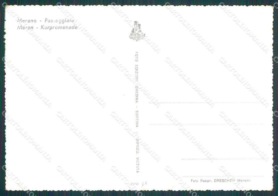 Bolzano Merano PIEGHINA Foto FG cartolina KB3962 – retro