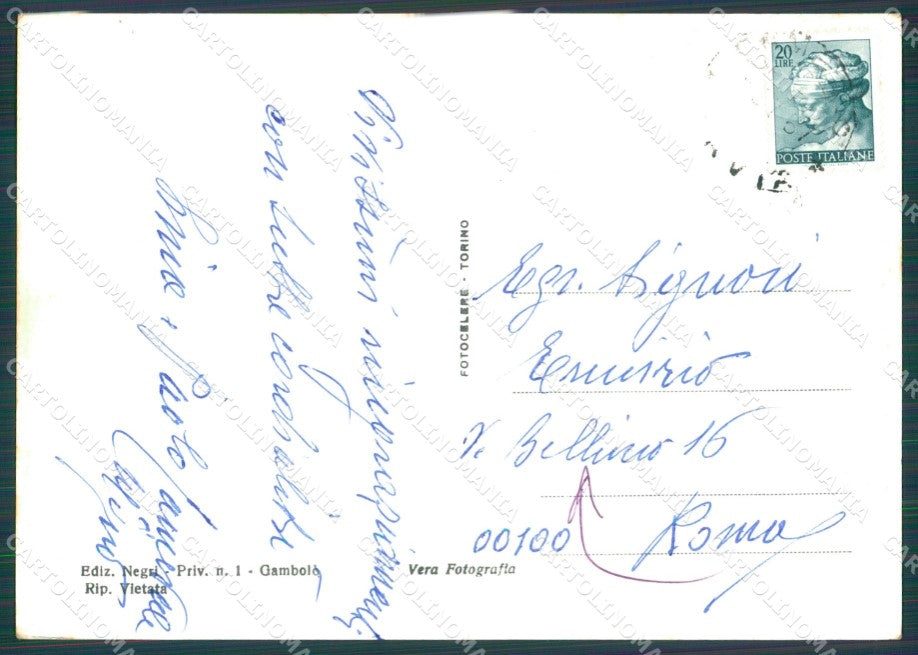 Pavia Gambolò Foto FG cartolina KB3991 – retro