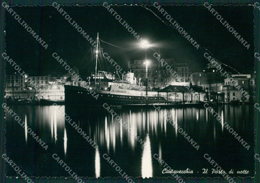Roma Civitavecchia Nave PIEGATA PIEGHINE Foto FG cartolina KB3995 – fronte