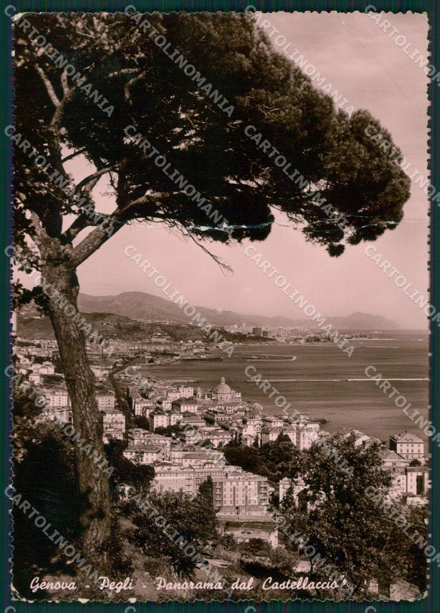 Genova Pegli PIEGATA Foto FG cartolina KB4007 – fronte