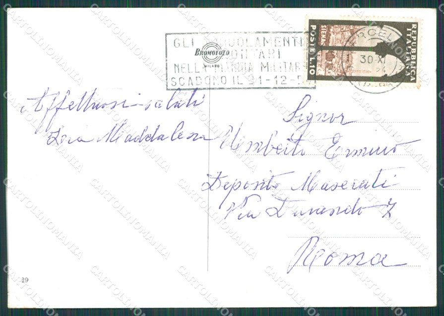 Vercelli Città PIEGHINA Foto FG cartolina KB4021 – retro