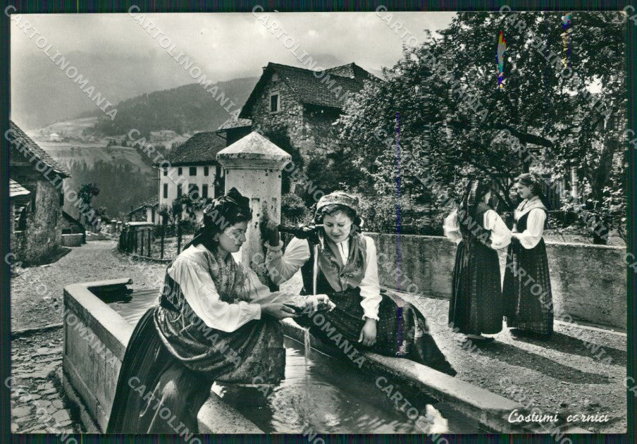 Udine Tolmezzo Costumi Carnici STRAPPINO ABRASA Foto FG cartolina KB4034 – fronte