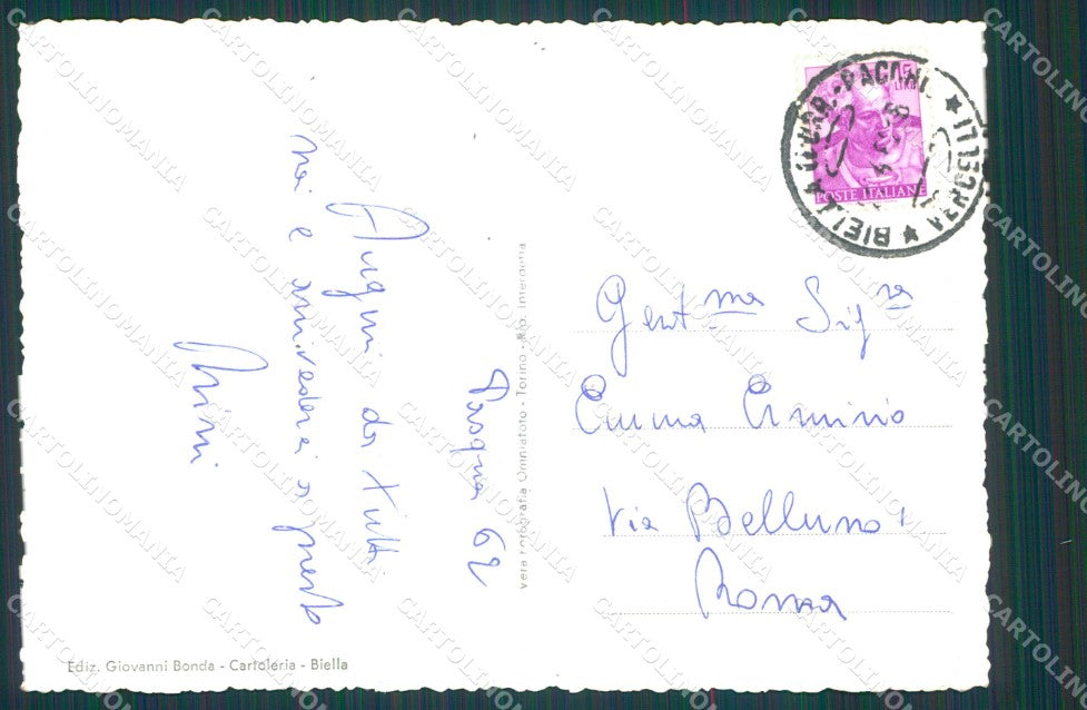 Biella Salussola Foto FG cartolina KB4035 – retro