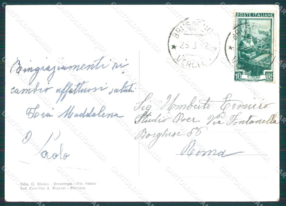 Biella Brusnengo Foto FG cartolina KB4036 – retro