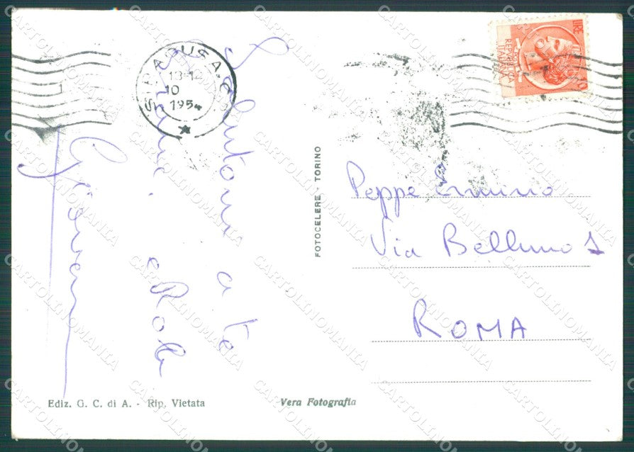 Siracusa Città Orecchio di Dionigi PIEGHE Foto FG cartolina KB4041 – retro