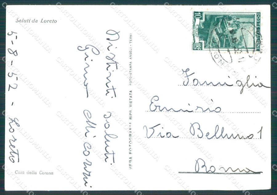 Ancona Loreto Foto FG cartolina KB4046 – retro