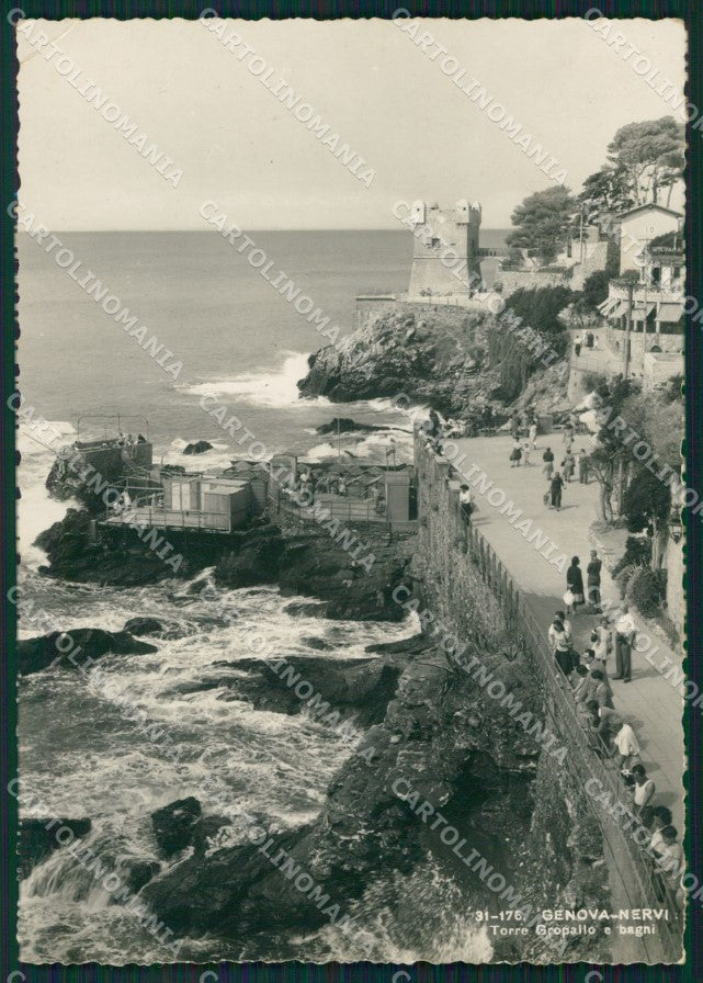 Genova Nervi PIEGA Foto FG cartolina KB4051 – fronte