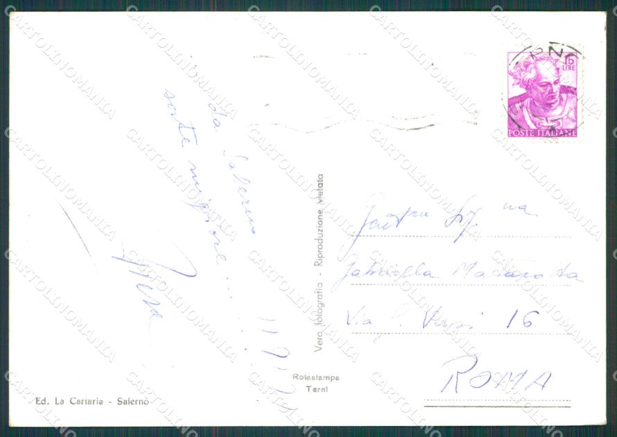 Salerno Città PIEGHINE Foto FG cartolina KB4055 – retro