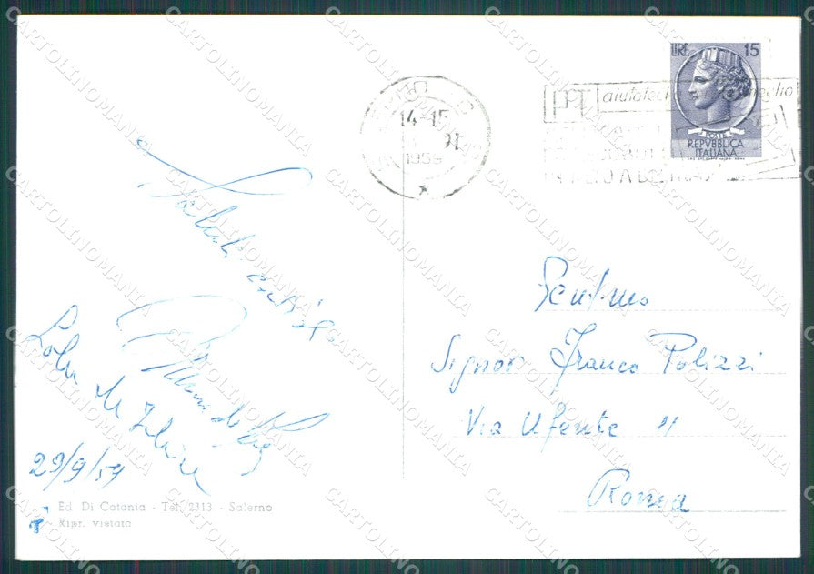 Salerno Città Foto FG cartolina KB4076 – retro