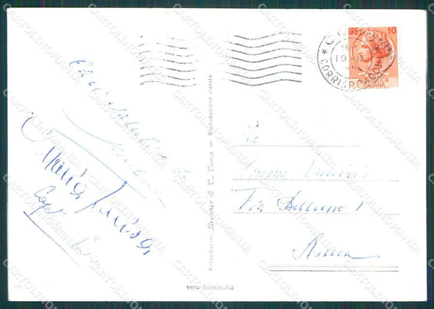 Como Brunate Alpi Foto FG cartolina KB4088 – retro