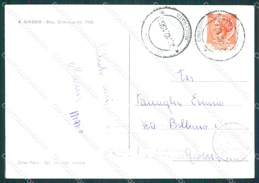 Pavia San Genesio Foto FG cartolina KB4089 – retro
